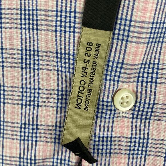 Pronto Uomo Non-Iron Slim Fit Button Dress Shirt Men's 18.5 36/37 XLT Plaid New - Picture 5 of 12